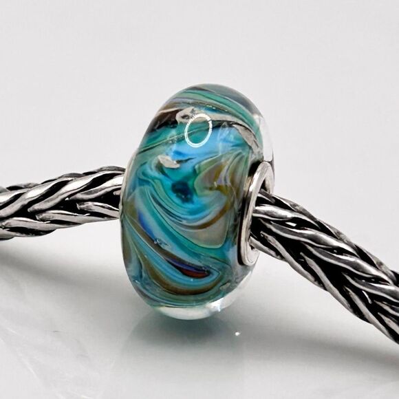 TROLLBEADS Rare Van Gogh Unique #1 LAA 925S colorful swirls, style of the artist - Picture 9 of 9